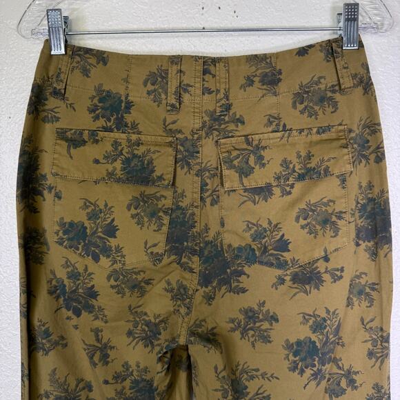 Sundance Pants Womens 2 Berenice Floral Everyday Straight Leg Boho Cottage NEW - Picture 7 of 12